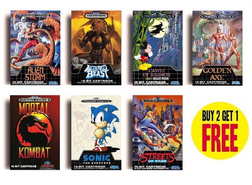 Poster gioco retro sega - retro,
