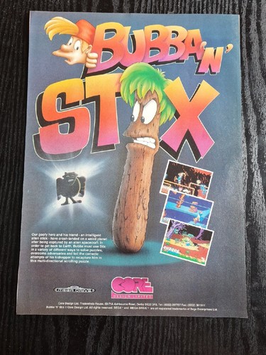 Bubba stix core megadrive - bubba,